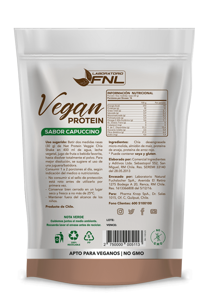 Vegan Protein Capuccino Doypack - Imagen 2